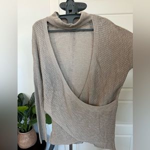 Express crossover sweater, Small